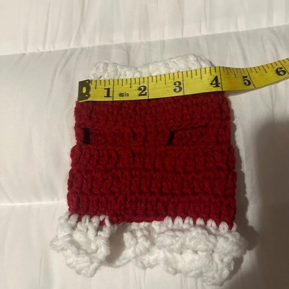 Hand crafted crochet pets dress XXS